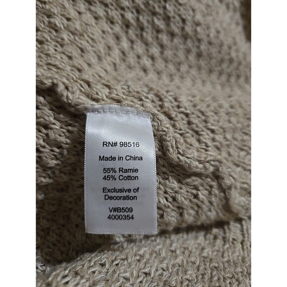 Coldwater Creek Oatmeal Heather Knit Button Long Sweater Cardigan Size XS - Picture 13 of 13